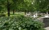 Parc avec jeux d'eau